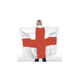 England Flag Body Cape - St George Cross Cape - Adult Size