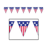 Spirit of America USA Bunting 12 ft Triangle Flags