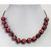 18 inch Fimo Union Jack Necklet