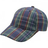 Green & Blue Tartan Baseball cap. Scotland Baseball Cap Adult size