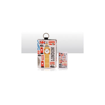 London Icons cotton Canvas Folding Wallet
