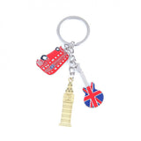 Big Ben, London Bus & Guitar Keyring / bag charm