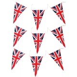 Union Jack Triangle Pennant Bunting 7m - 25 PVC Flags