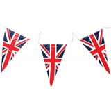 Union Jack Triangle Pennant Bunting 7m - 25 PVC Flags