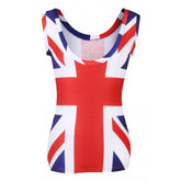Ladies Union Jack All Over Vest T-Shirt