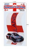 Assorted England Magnetic St George Shield /Car Motif Flag