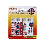 4PK ELECTRONIC LIGHTERS-LONDON