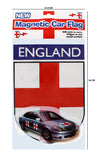 Assorted England Magnetic St George Shield /Car Motif Flag
