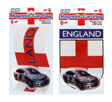 Assorted England Magnetic St George Shield /Car Motif Flag
