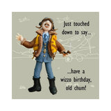 Old Fashioned Airforce Wizzo Birthday Card