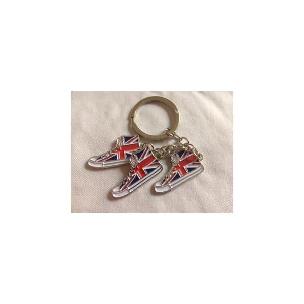 Union Jack Boots Keyring
