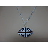 Union Jack Wear Union Jack Lips Necklace