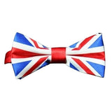 Union Jack Satin Bow Tie