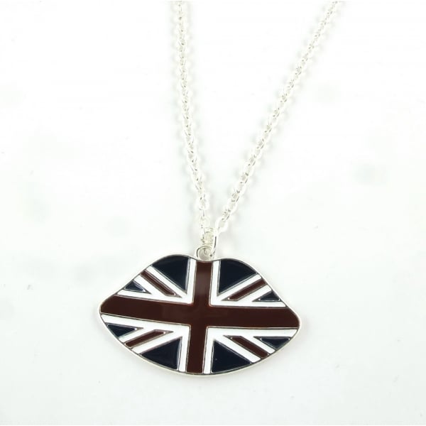 Union Jack Wear Union Jack Lips Necklace