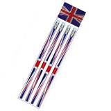 Pack of 4 Union Jack pencils