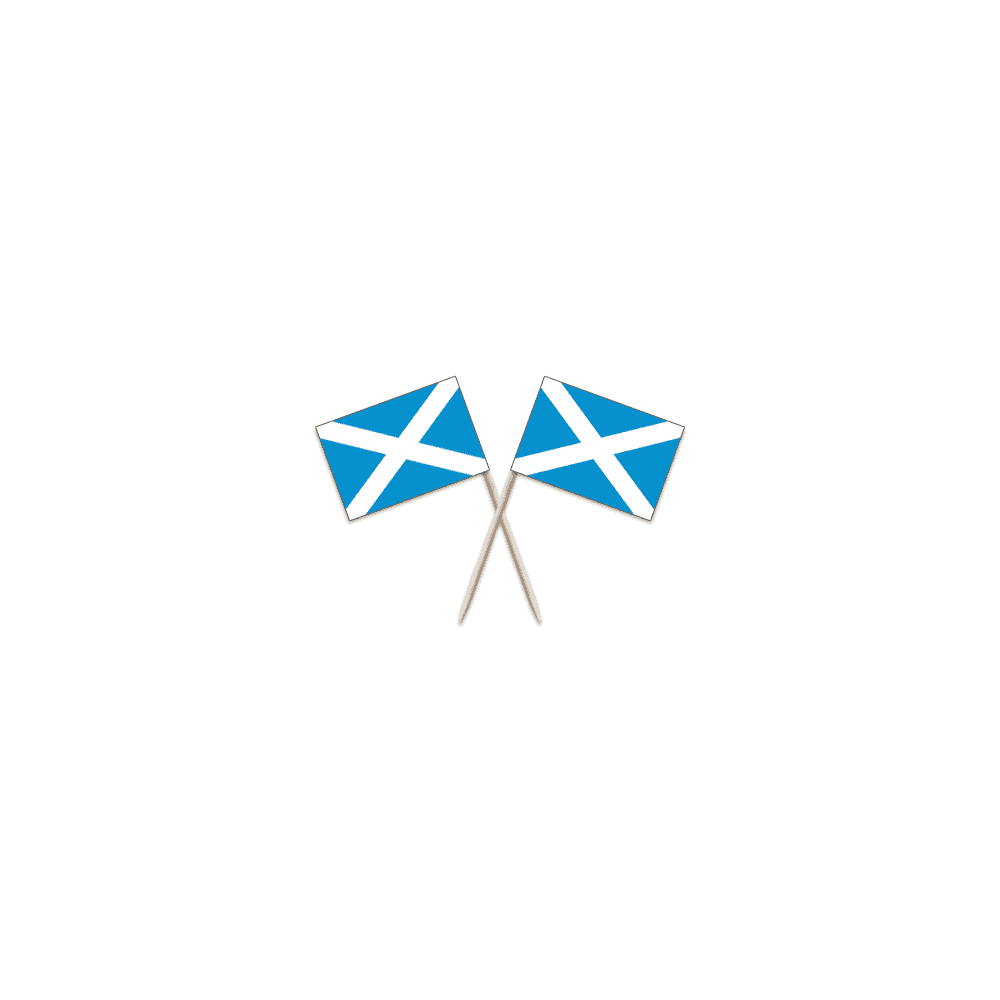 Scotland St Andrews Flag Party picks - pack of 100