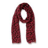 Black & Red Poppy Scarf Small Poppies