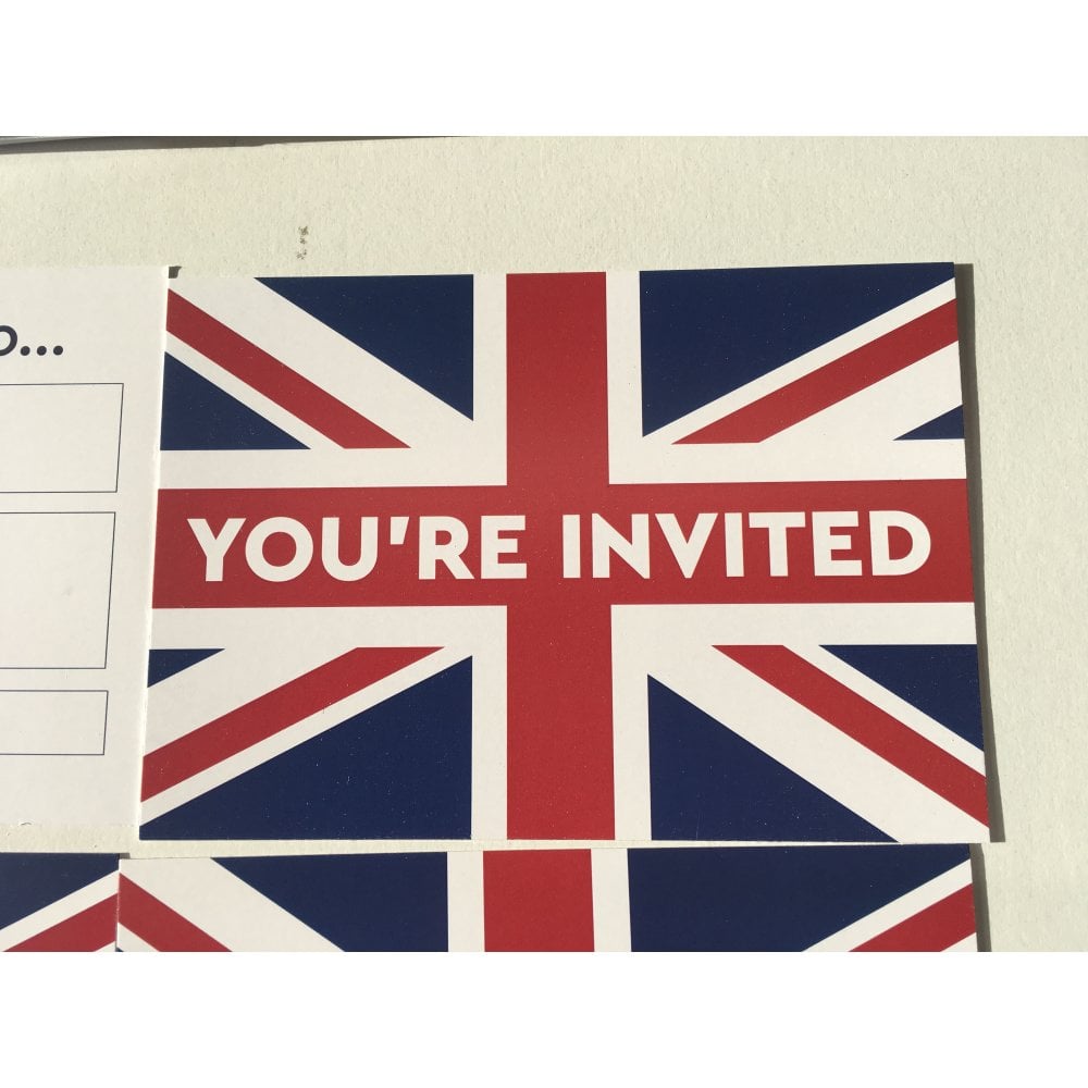 Union Jack Party Invites