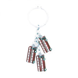 Keyring / bag charm  3 London Busses