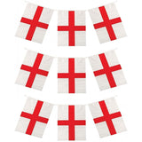St George Cross England PVC Bunting 4 meters  - 11 Flags