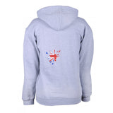 Kids Union Jack 'Splodge' Hoodie - Grey Boys or Girls