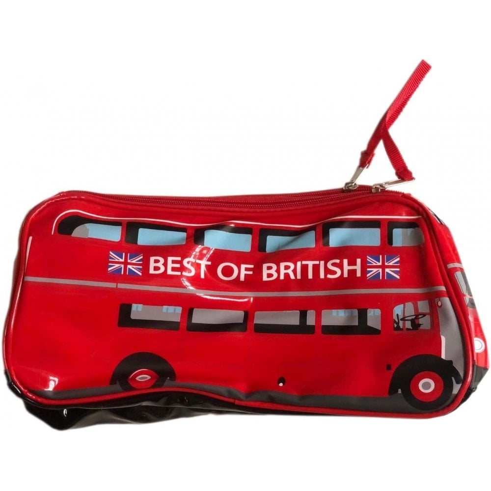 Traditional London Red Bus Wash Bag toiletries bag