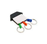 Metal House Keyring with 3 Removable Keys