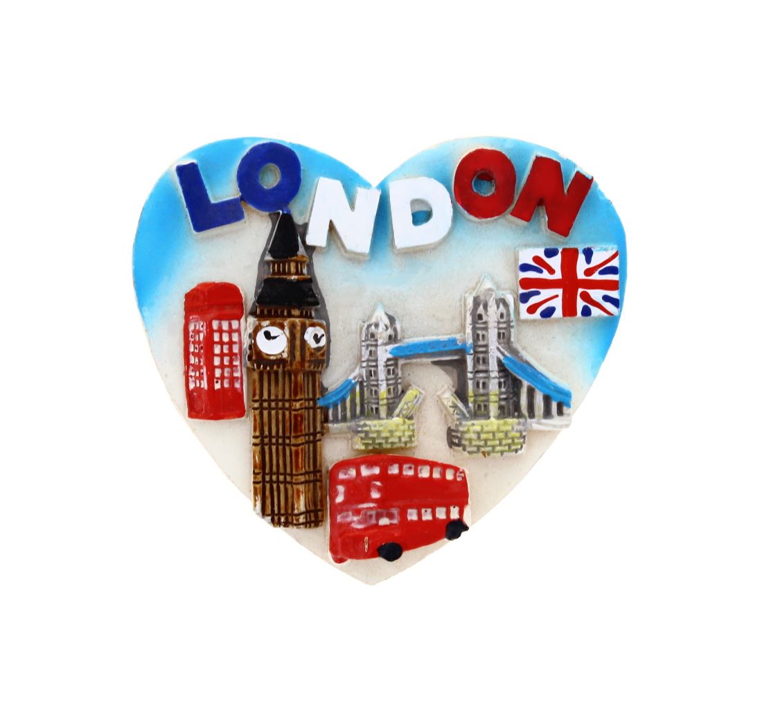FRIDGE MAGNET LONDON HEART