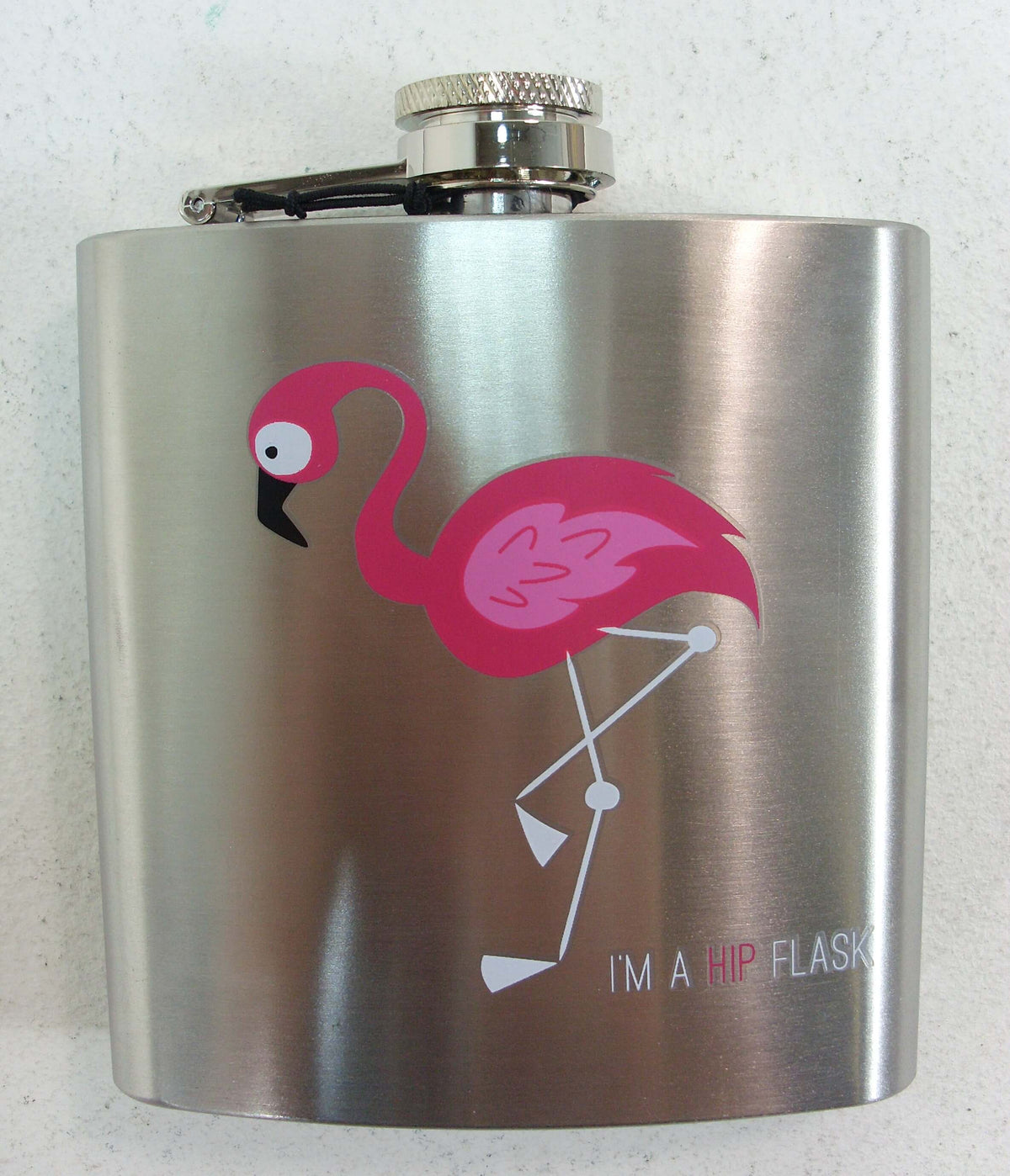 6oz Flamingo Stainless Steel Drinking Flask