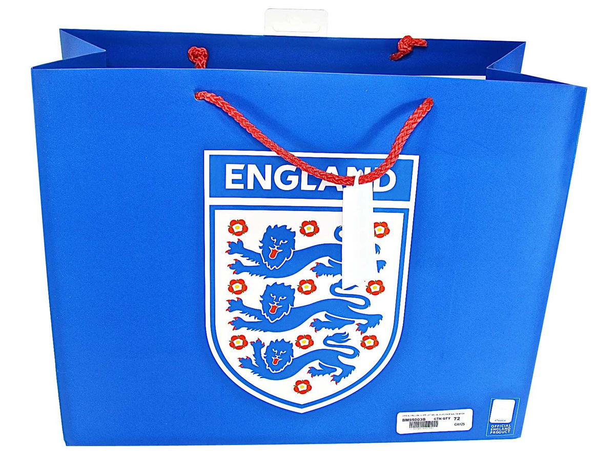 Official England Blue Gift Bag (Large – Horizontal).